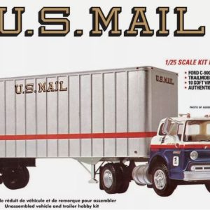 1/25 FORD C600 US MAIL TRUCK W/USPS TRAILER