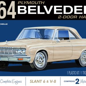 1/25 PLYMOUTH BELVEDERE (W/SLANT 6 ENGINE) 2T 1964
