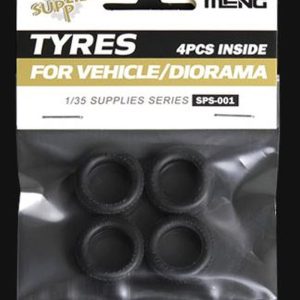1/35 TYRES FOR VEHICLE/DIORAMA 4PCS SPS-001