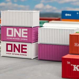 1/87 20' CONTAINER ONE SET 5 STUKS