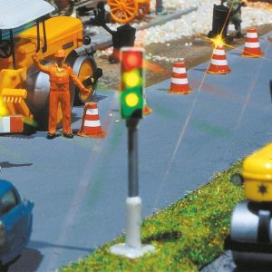 1/87 2 LED-STOPLICHTEN MET STOPPLAATS