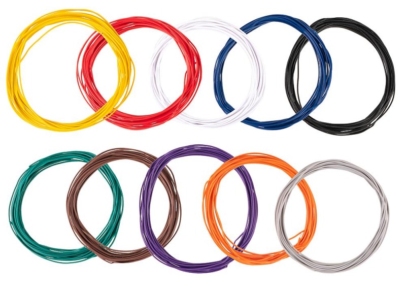 1/87 DRAAD ASSORTIMENT 004 MM? 10 KLEUREN ? 10 M