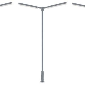 1/87 LED-KRUISMASTLAMP 2 ARMEN KOUD WIT 3 STUKS