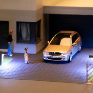 1/87 LED PADVERLICHTING ANTRACIET WARM WIT 3 ST.