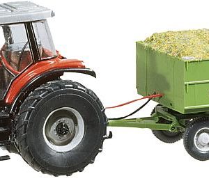1/87 MF TRACTOR MET AANHANGER WIKING