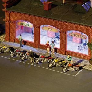 1/87 MOTORFIETSEN 6 STUKS