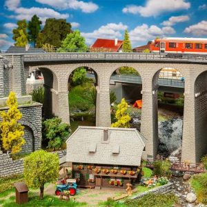 1/87 VIADUCT SET 2-SPORIG GEBOGEN