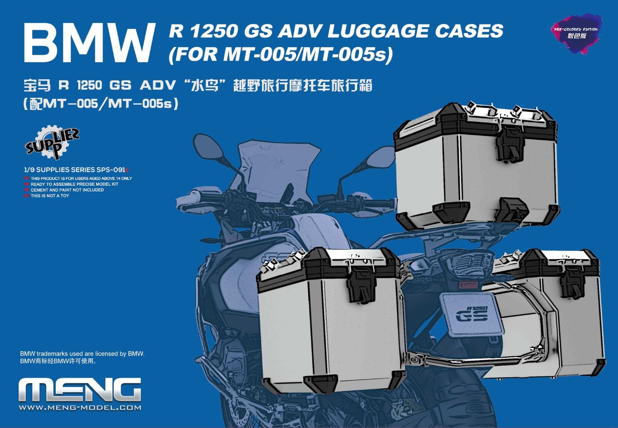 1/9 BMW R 1250 GS ADV LUGGAGE CASES COL. SPS091S (4/24) *