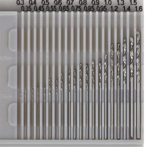 BOREN SET 0.3 - 1.6 MM