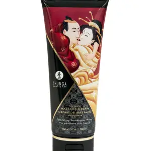 Shunga - Eetbare Massage Crème - Sparkling Strawberry Wine