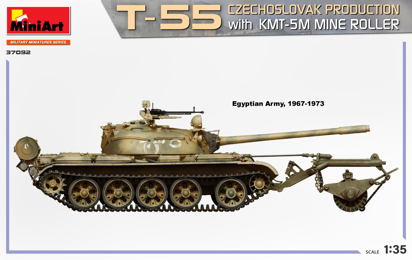 1/35 T-55 CZECHOSLOVAK PRODUCTION W KMT-5M MINE