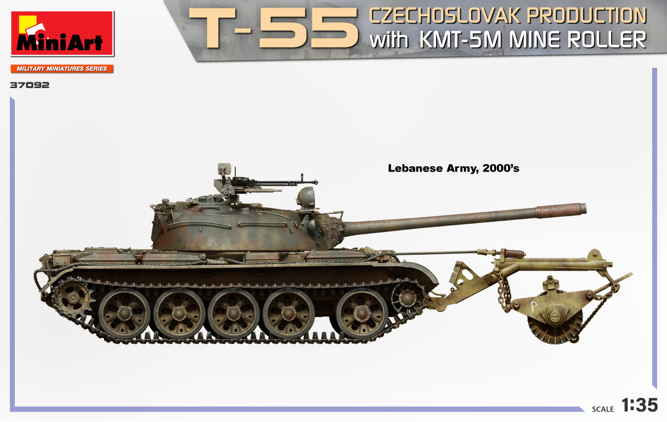 1/35 T-55 CZECHOSLOVAK PRODUCTION W KMT-5M MINE