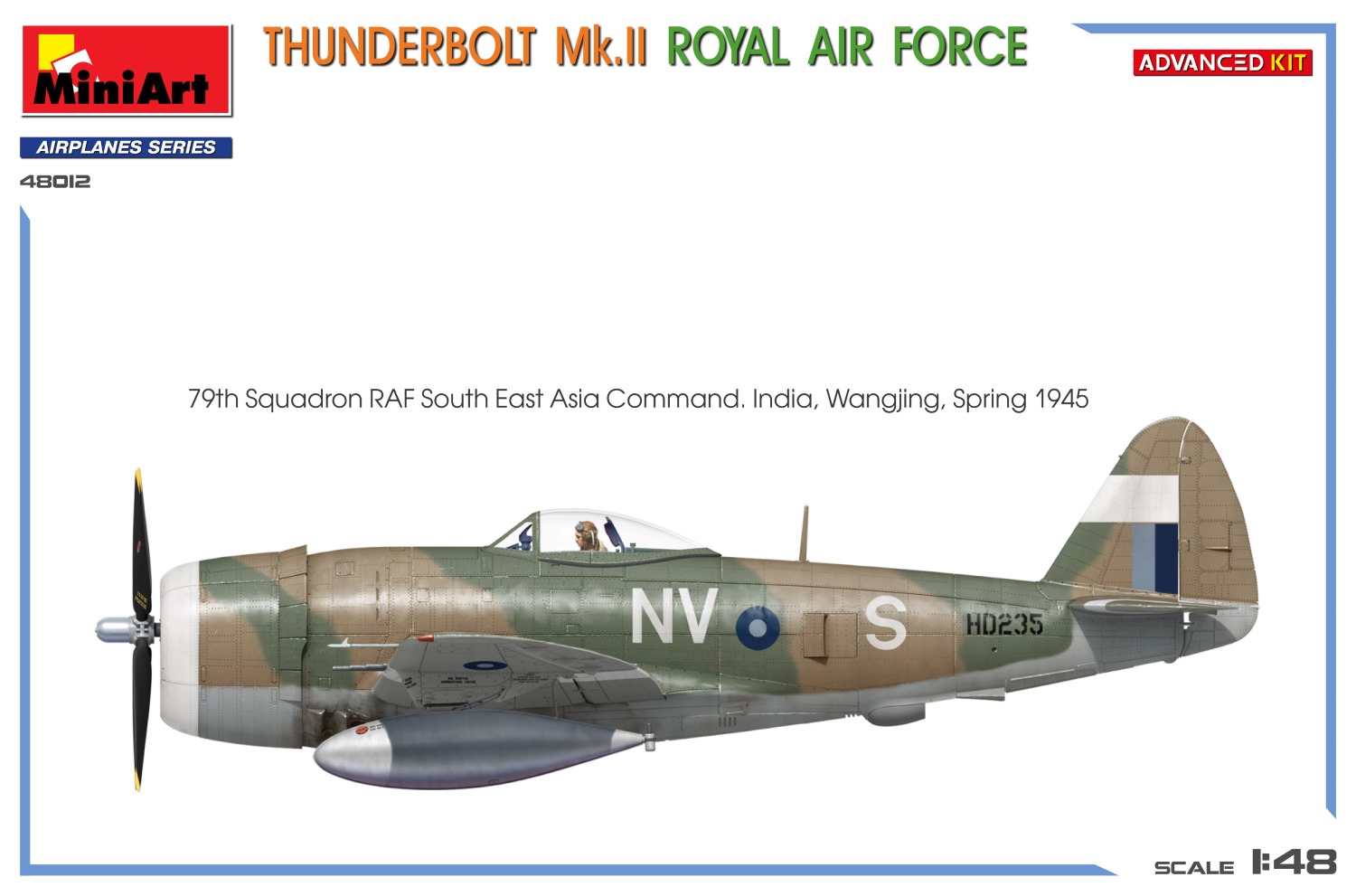 1/48 THUNDERBOLT MK.II. ROYAL AIR FORCE. ADV. KIT