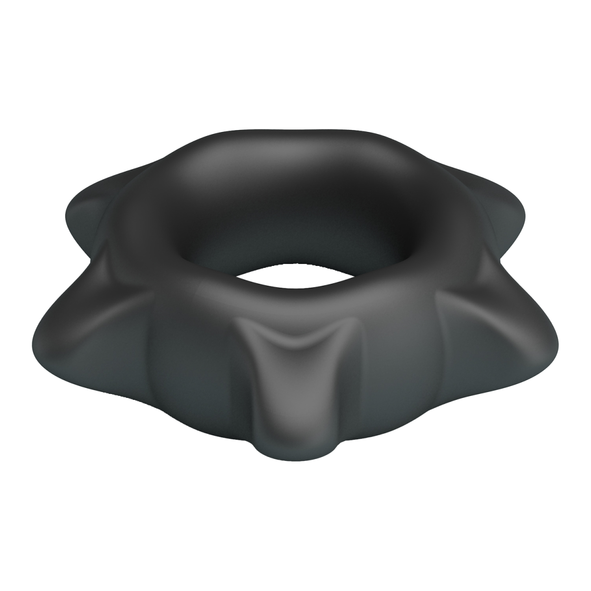 Crazy Bull - Ethaniel - Super Soft Siliconen Ring - Model 11 - Zwart