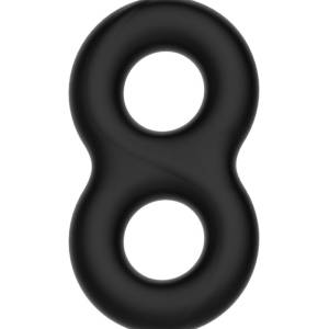 Crazy Bull - Super Soft Siliconen Ring - Model 17 - Zwart