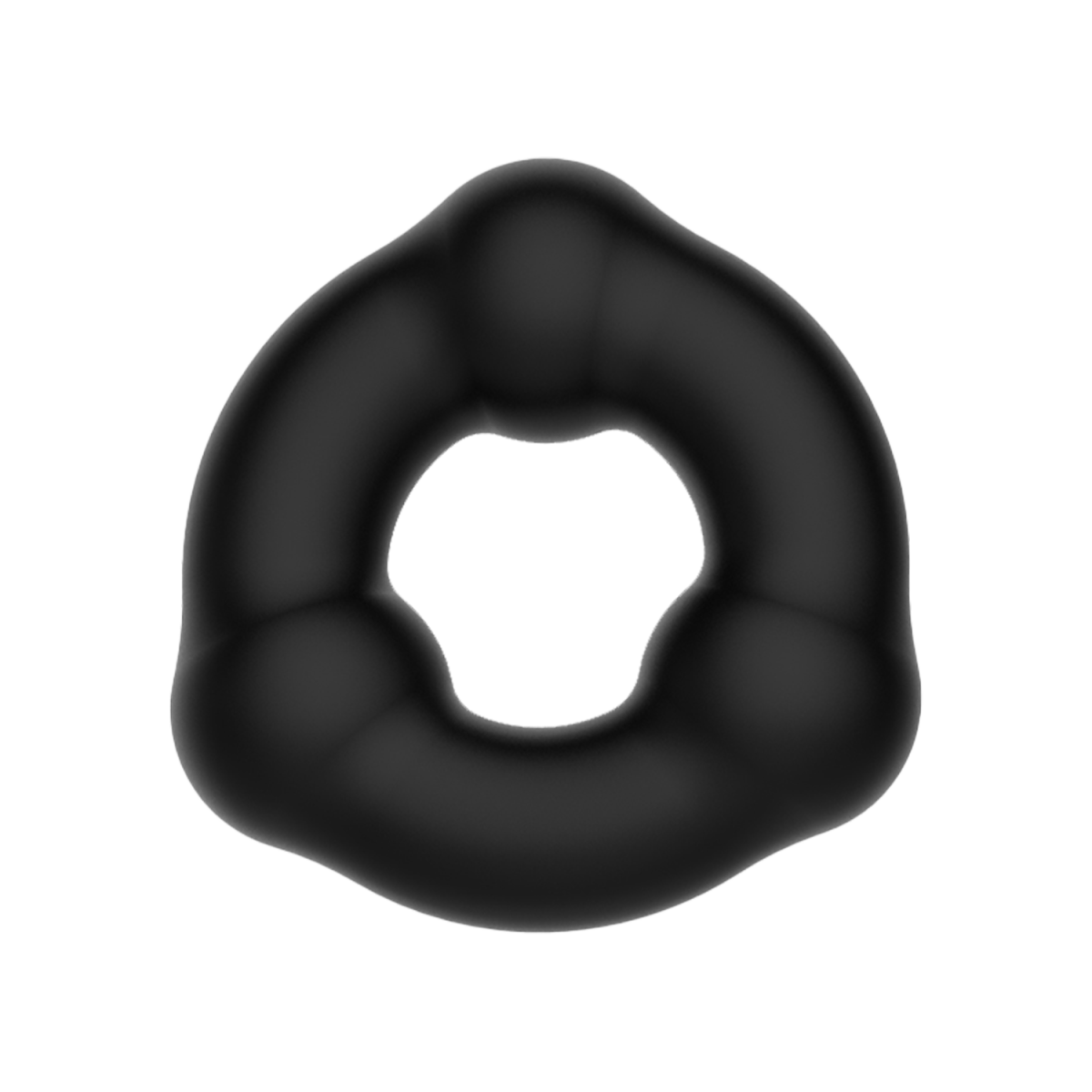 Crazy Bull - Super Soft Siliconen Ring - Model 7 - Zwart