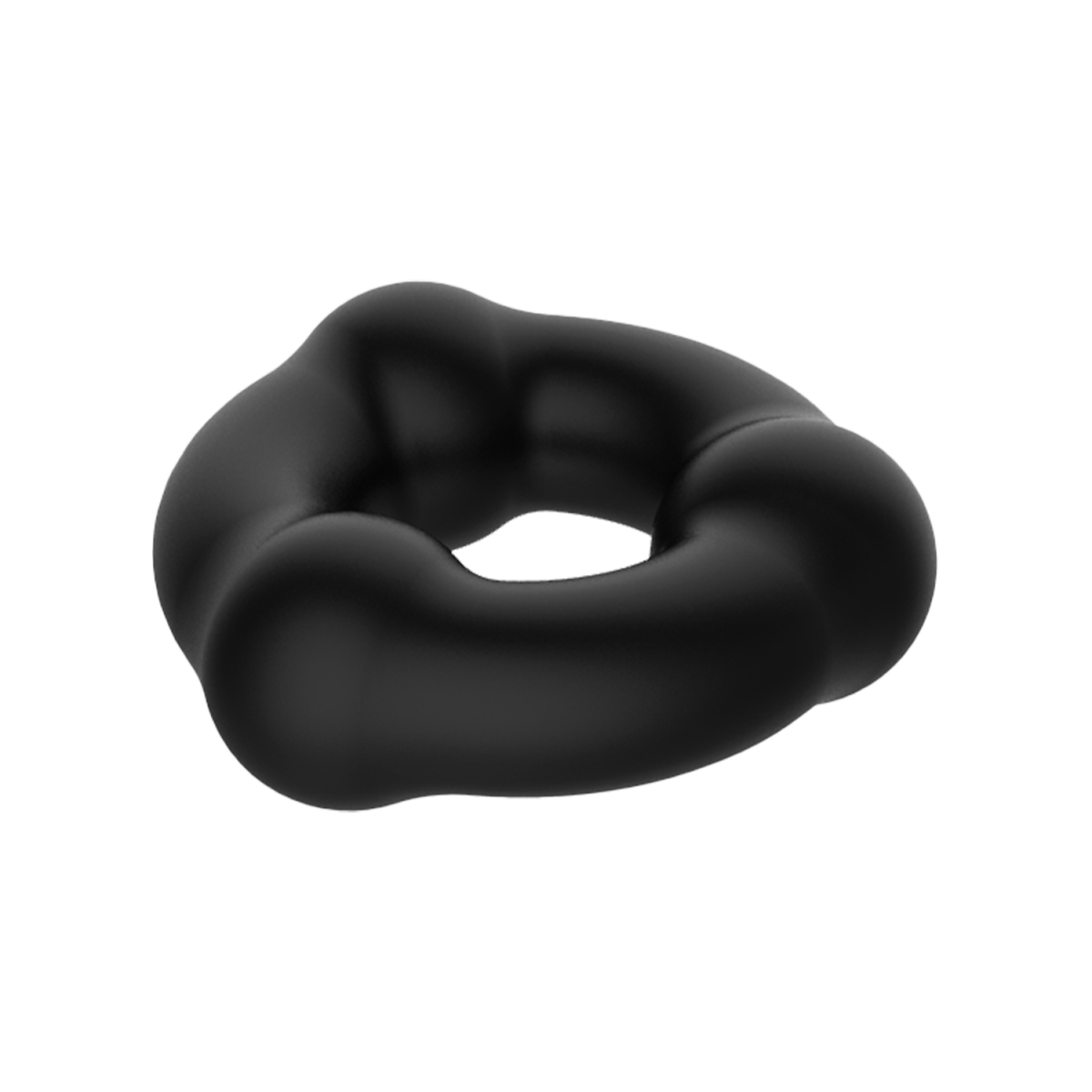 Crazy Bull - Super Soft Siliconen Ring - Model 7 - Zwart