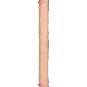 LoveToy - King Size Slim Ultra Double Dildo 45 cm - Nude