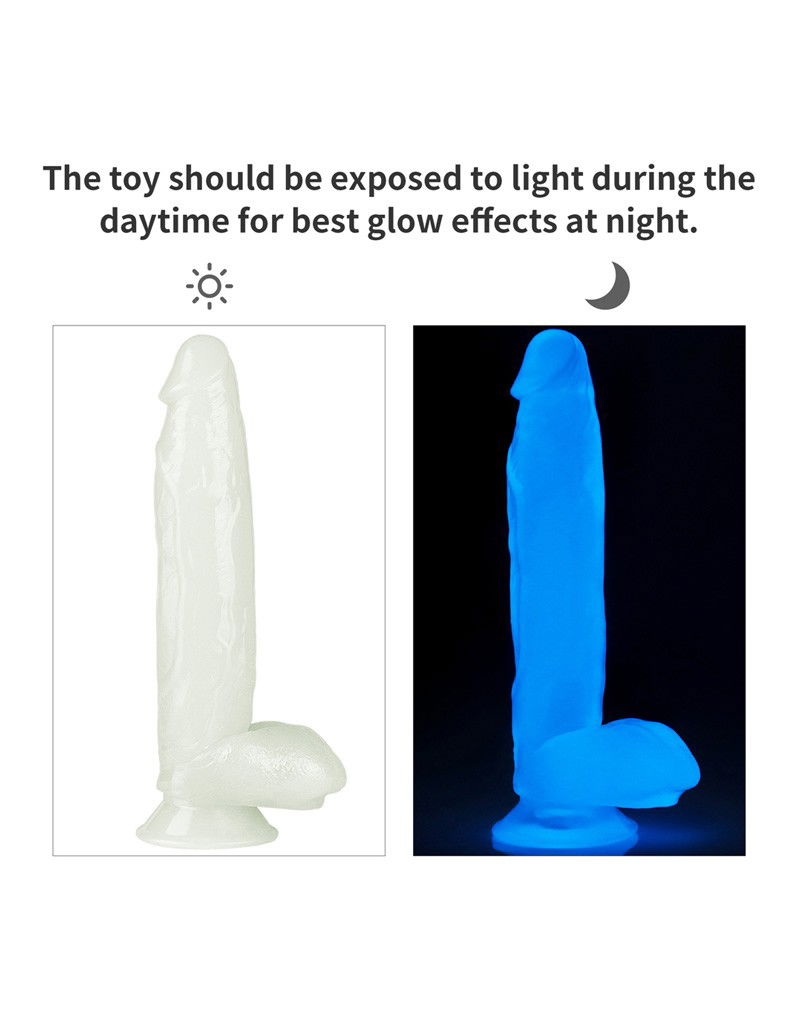 LoveToy - Lumino Play Dildo 26 cm - Glow in the Dark