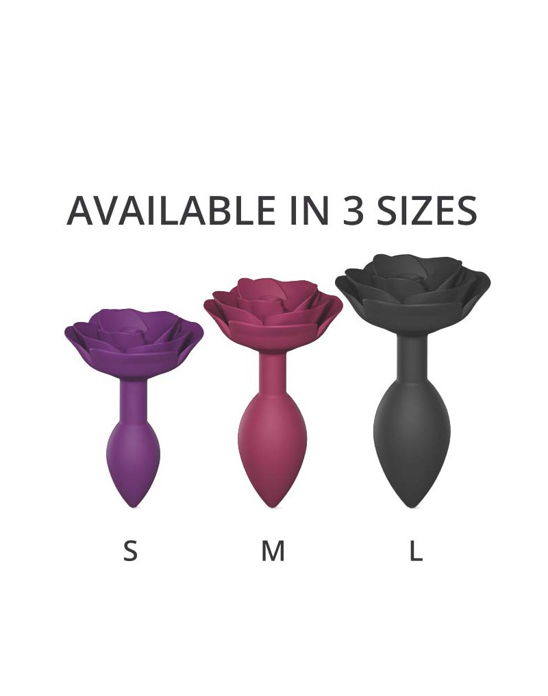 Love to Love - Open Roses Maat L - Butt Plug - Zwart