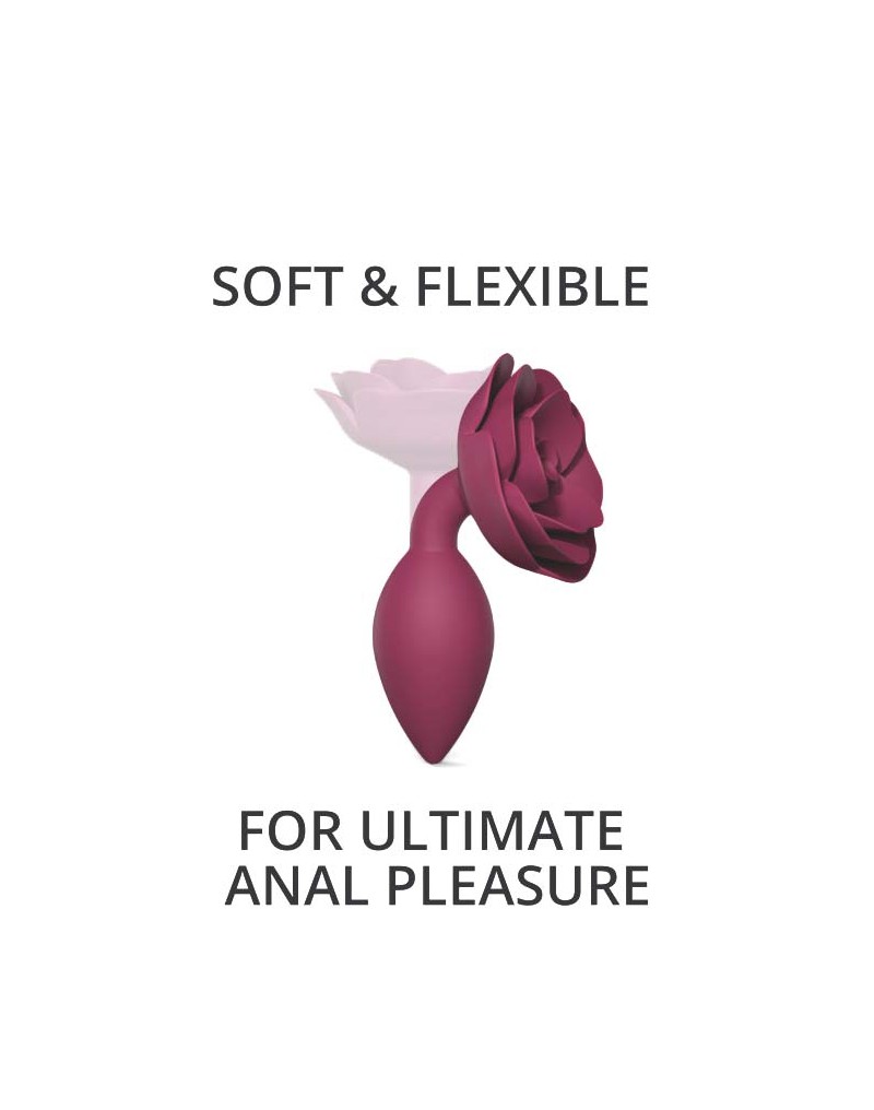 Love to Love - Open Roses Maat M - Butt Plug - Plum