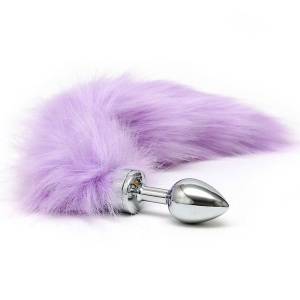 Rimba - Buttplug met lila staart (unisex)