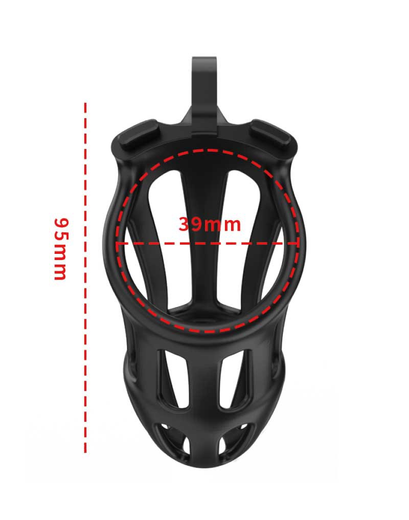 Rimba P-Cage - P-Cage PC02 - Peniskooi Maat M - Zwart