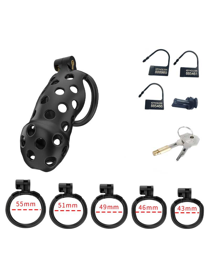 Rimba P-Cage - P-Cage PC03 - Peniskooi Maat L - Zwart