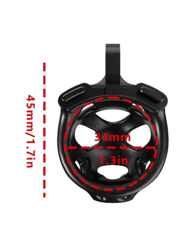 Rimba P-Cage - P-Cage PC07 - Peniskooi Maat XS - Zwart