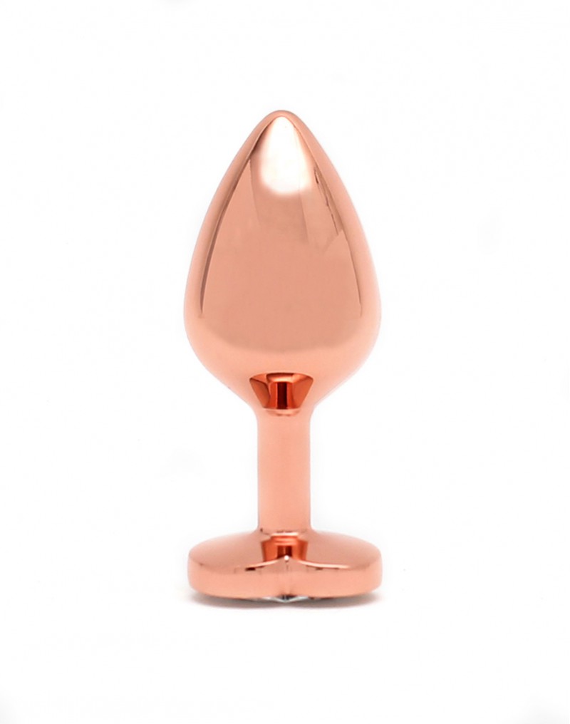 Rimba Toys - Pisa - Heart Shaped Butt Plug - Rosé Goud