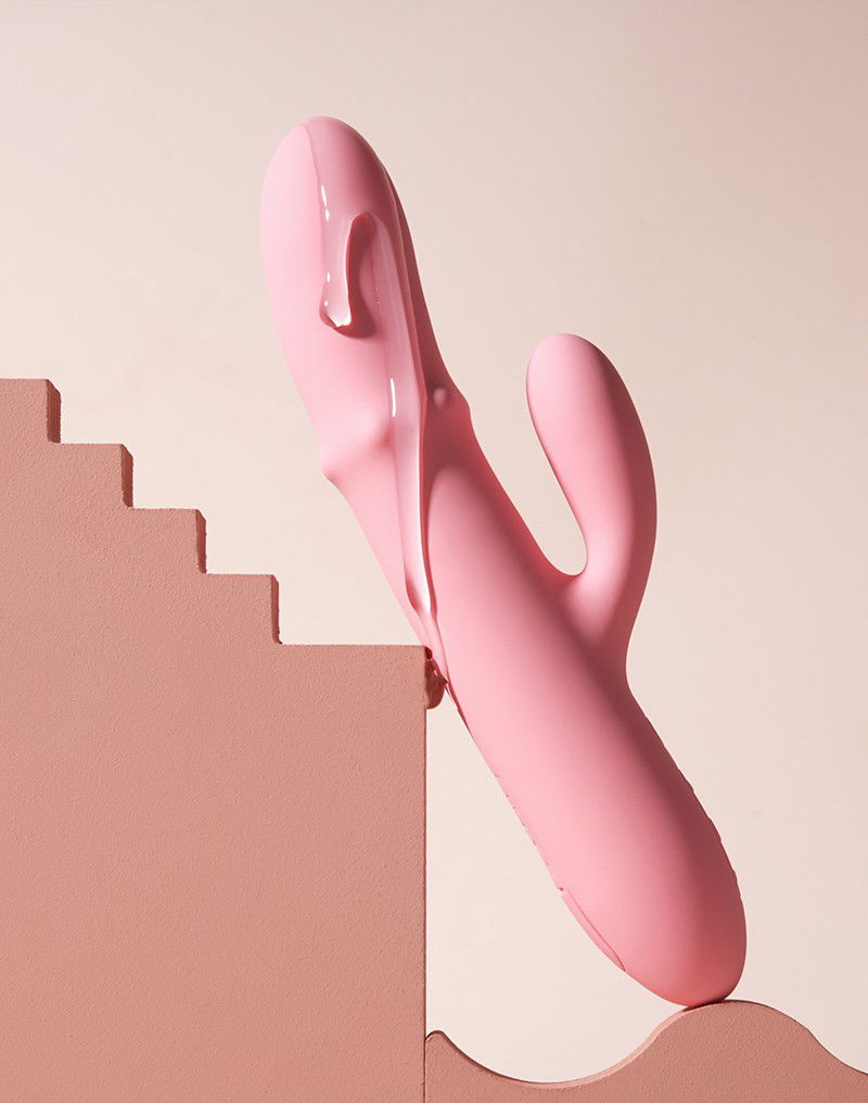SVAKOM - Mora Neo - Interactieve Rabbit Vibrator met stimulerende kralen - Roze