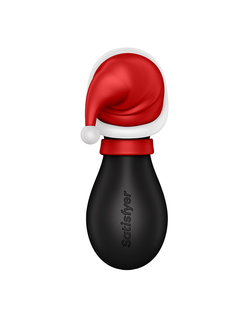Satisfyer - Pinguïn Holiday Edition - Luchtdruk Stimulator - Zwart, Rood & Wit