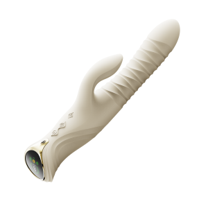 ZALO- Mose 2 - Rabbit Thrusting Vibrator - Ivoor Wit