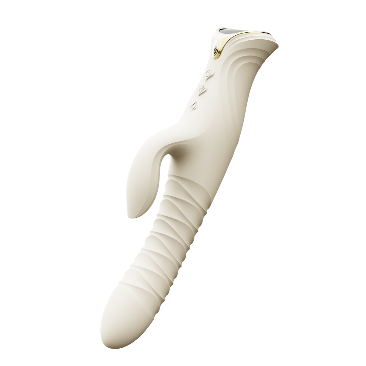 ZALO- Mose 2 - Rabbit Thrusting Vibrator - Ivoor Wit
