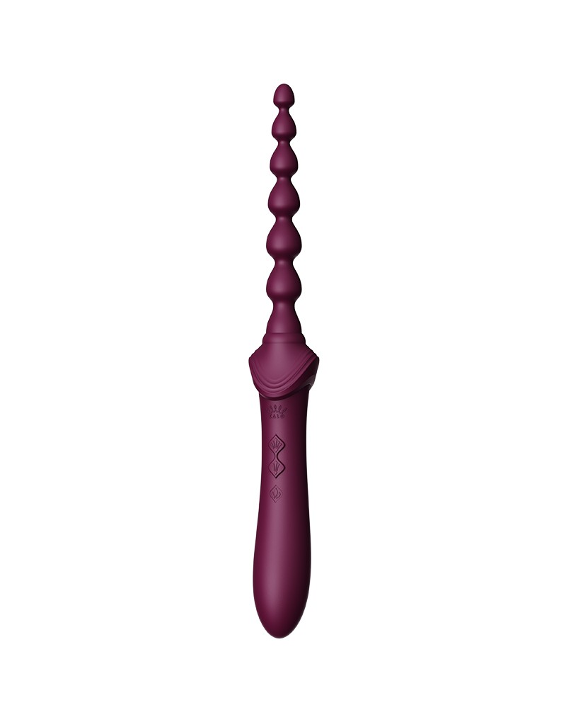 ZALO - Bess 2 - Verwarmende Clitoris Massager met 4 opzetstukken - Paars