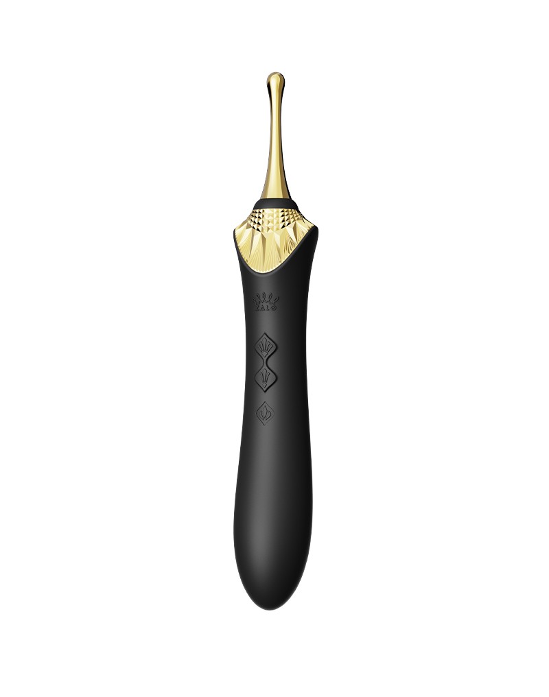ZALO - Bess 2 - Verwarmende Clitoris Massager met 4 opzetstukken - Zwart