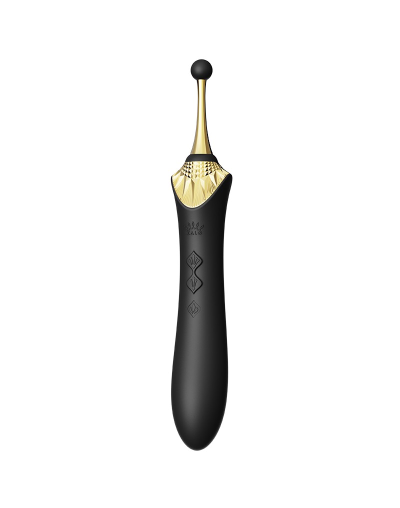 ZALO - Bess 2 - Verwarmende Clitoris Massager met 4 opzetstukken - Zwart