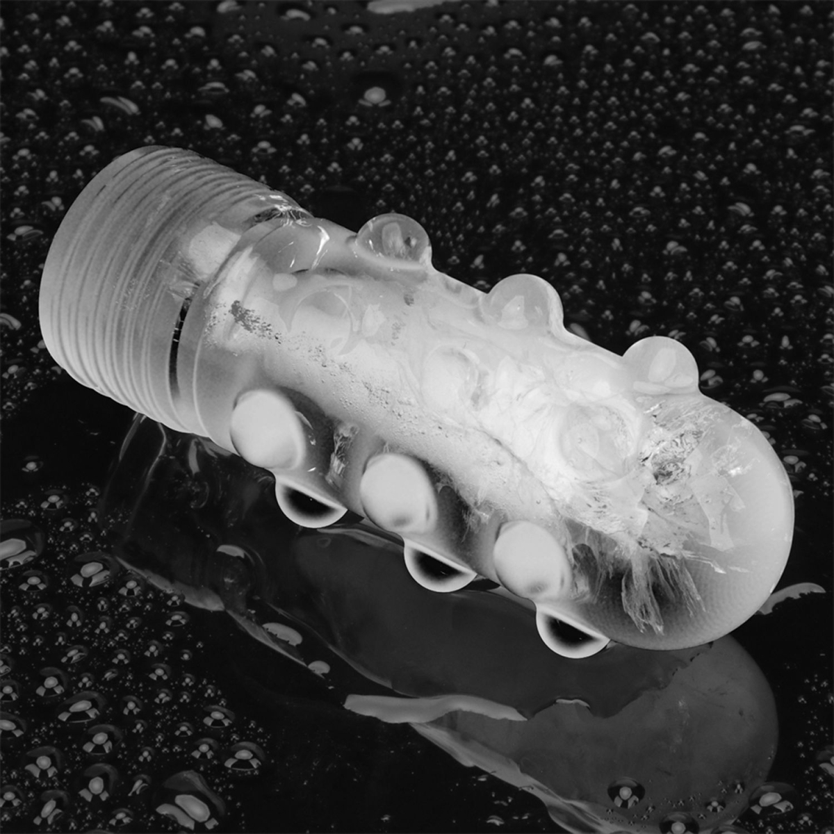 LoveToy - Mace Siliconen IJsblokjesvorm - Mini Penis - Blauw