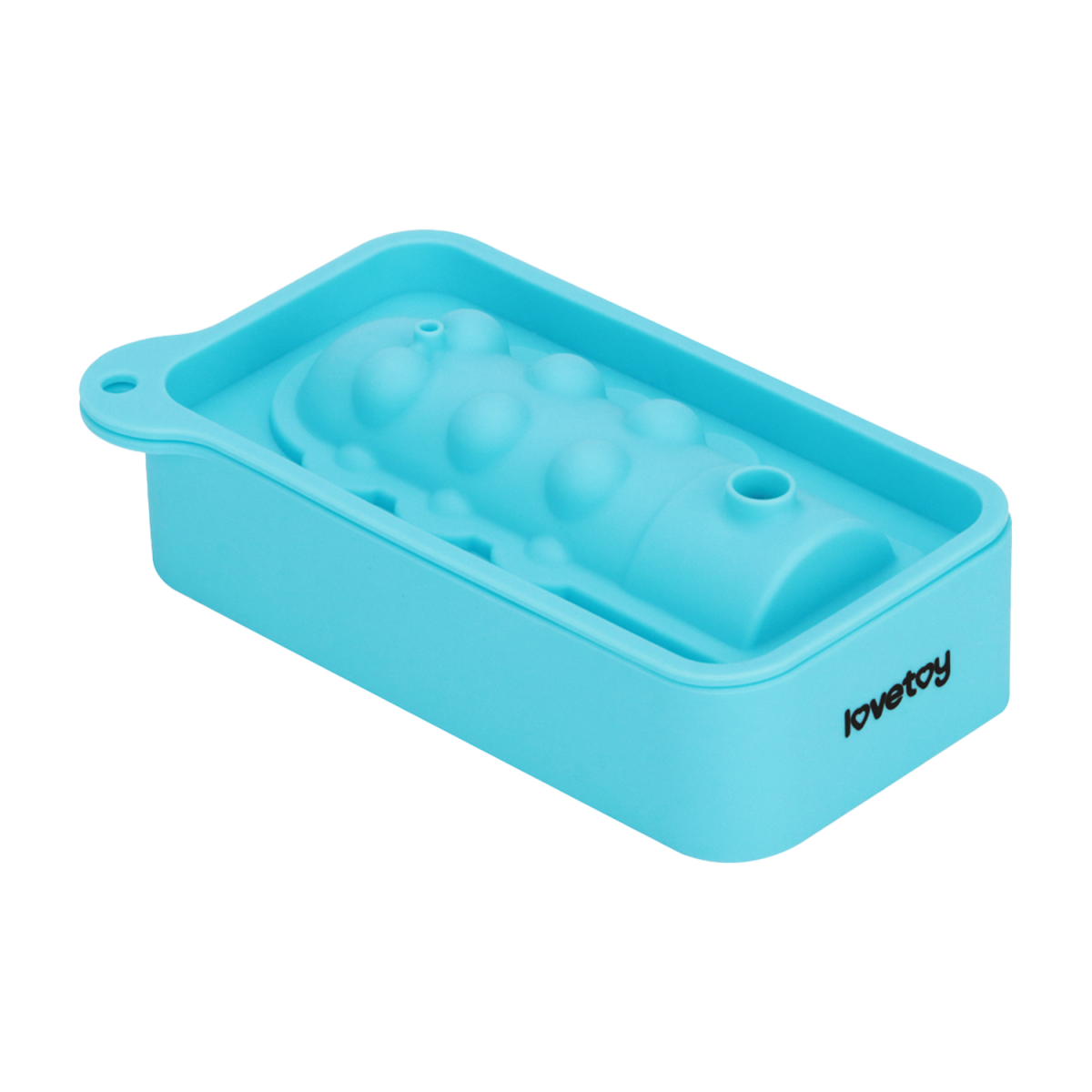LoveToy - Mace Siliconen IJsblokjesvorm - Mini Penis - Blauw
