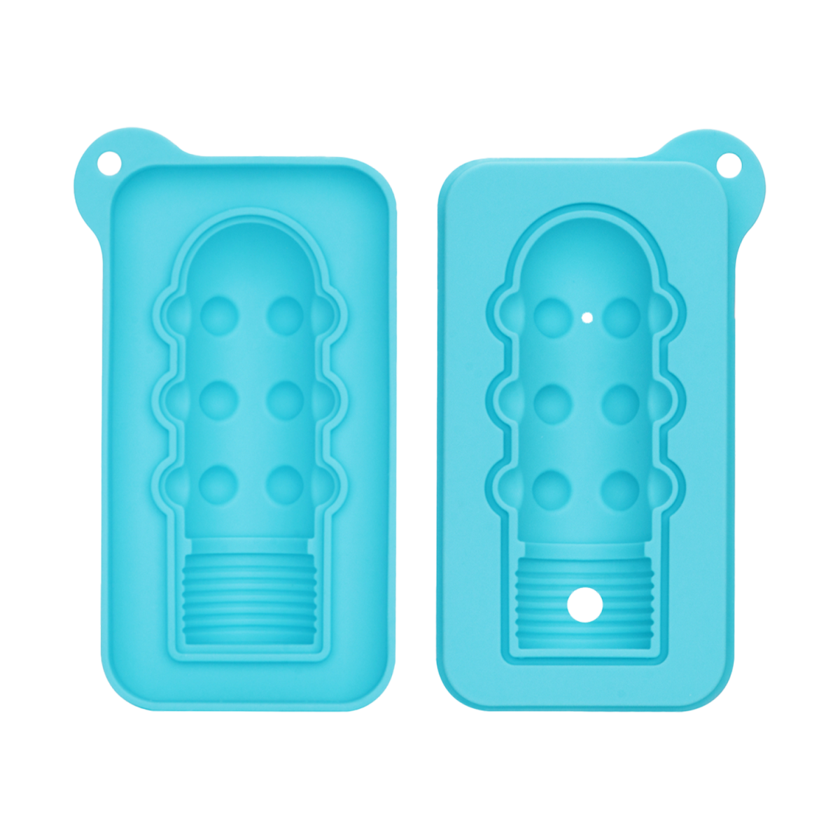 LoveToy - Mace Siliconen IJsblokjesvorm - Mini Penis - Blauw