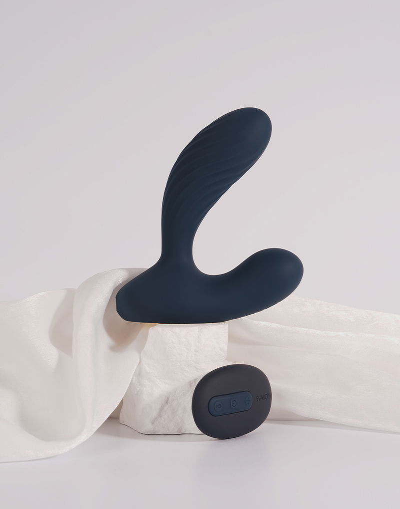 SVAKOM - Vick Neo 2 - Prostaat Vibrator, App Besturing - Marine Blauw