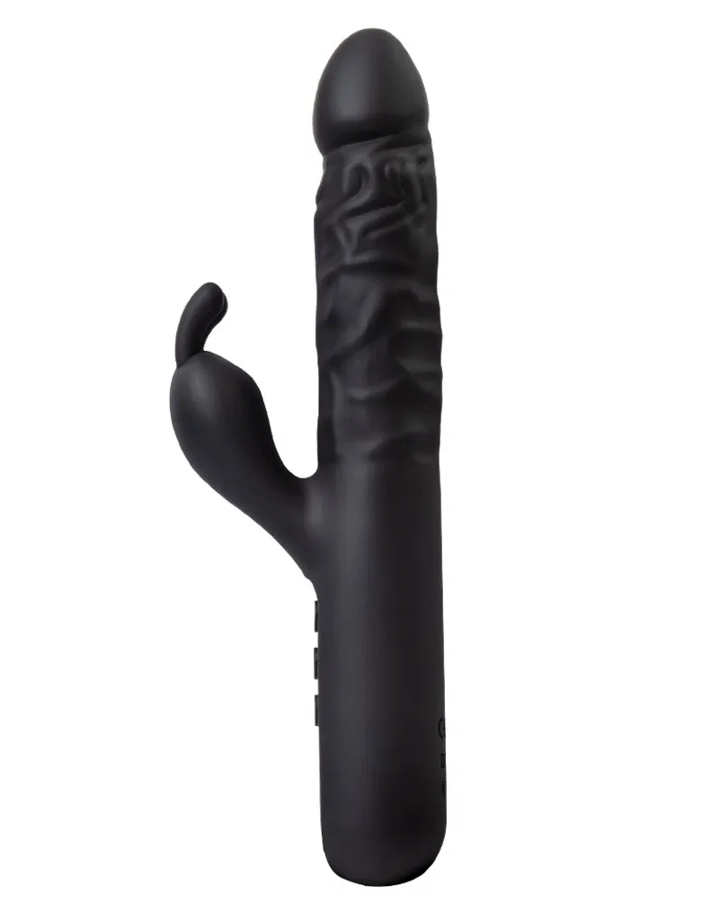 Rimba Toys - Sensual Nights SN06 - Realistische Rabbit Vibrator - Zwart