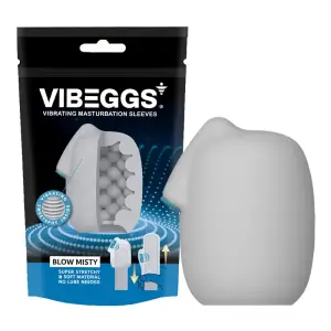VIBEGGS - Blow Misty - Vibrerende Masturbatie Sleeve - Wit