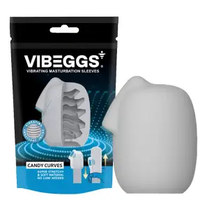 VIBEGGS - Candy Curves - Vibrerende Masturbatie Sleeve - Wit