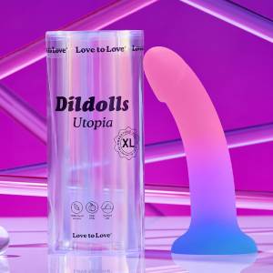 Love to Love - Utopia - Dildolls - Maat XL - Roze/Violet/Blauw