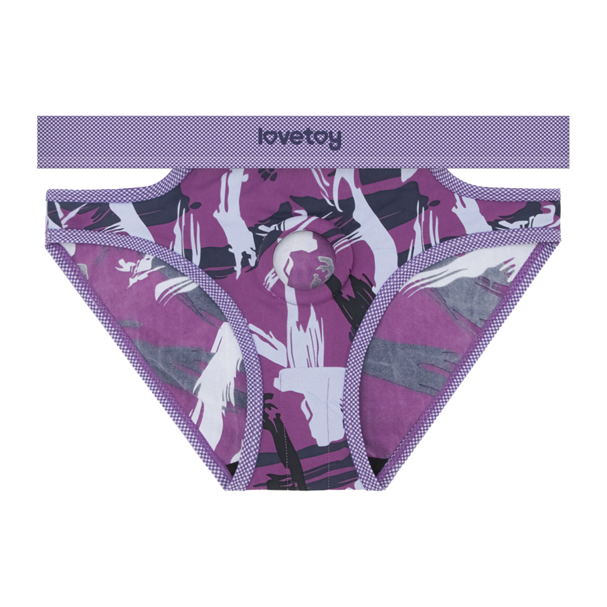 LoveToy - Ingen - Violet Strap-on Slipje Maat M/L - Paars