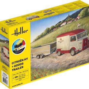1/24 STARTER KIT CITROEN HY + GOODS TRAILER