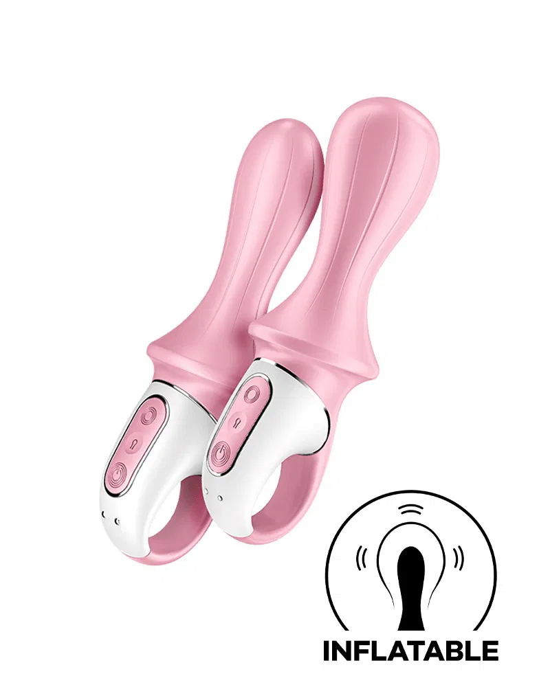 Satisfyer - Air Pump Booty 5+ - Opblaasbare Anale Vibrator (met App Controle) - Roze