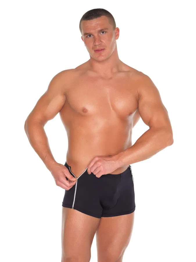Amorable by Rimba - Boxershort met 2 ritsen - One Size - Zwart