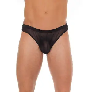 Amorable by Rimba - Doorzichtige string - One Size - Zwart
